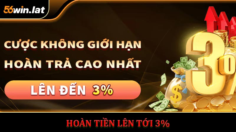 Hoàn tiền lên tới 3%